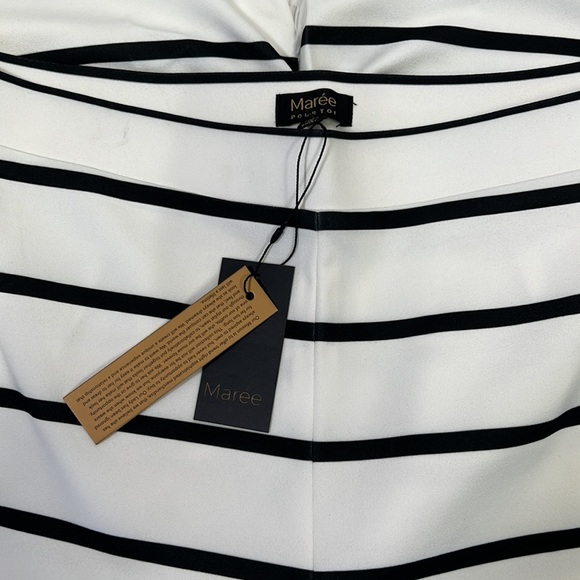 MAREE Pour TOI Wide Leg Crop Pants Black and White Size 14 - Picture 5 of 8